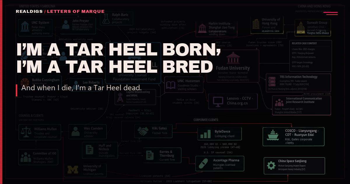 I’m a Tar Heel born, I’m a Tar Heel bred — UNC budget, athletics, governance, investigation, and foreign relationships
